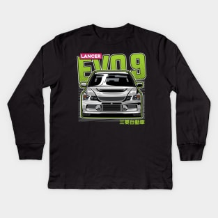 Lancer Evolution 9 Kids Long Sleeve T-Shirt